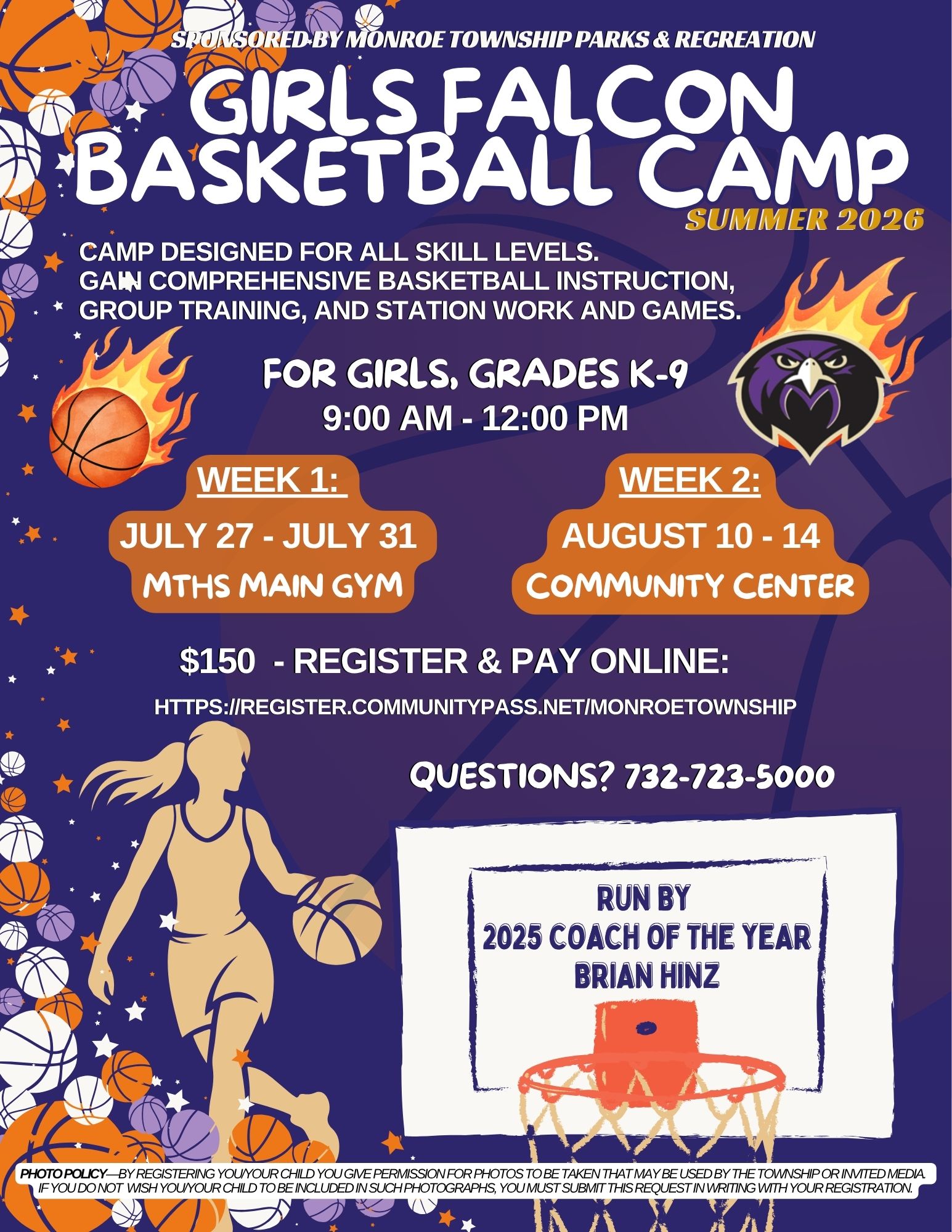 GIRLS FALCON BASKETBALL CAMP 2026