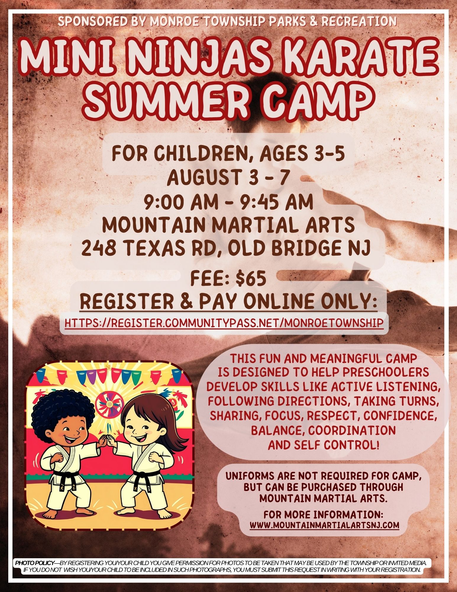 MINI NINJAS SUMMER CAMP 2026